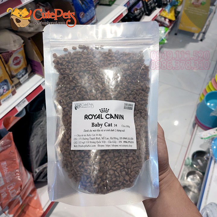 Royal Canin BabyCat 34 500g Thức ăn mèo con 1- 4 tháng