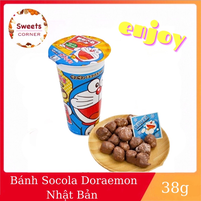 Bánh socola Lotte Cappuccino Doraemon Nhật Bản 38g