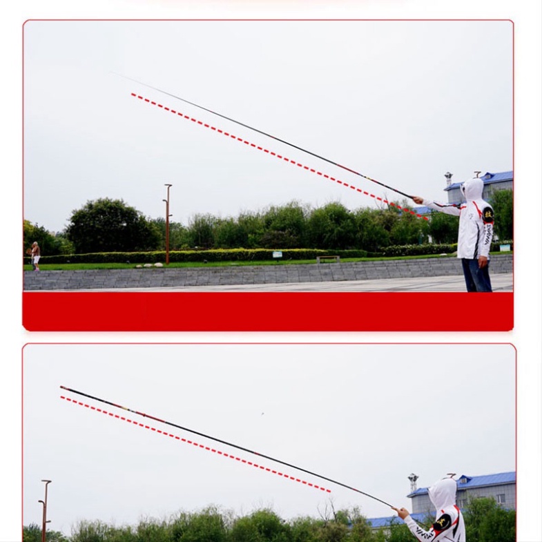 Cần Câu Tay Câu Đài Quỷ vương 6H Chuyên Bạo Lực Chất Liệu Carbon Hoa Văn Sắc Nét Giá Rẻ