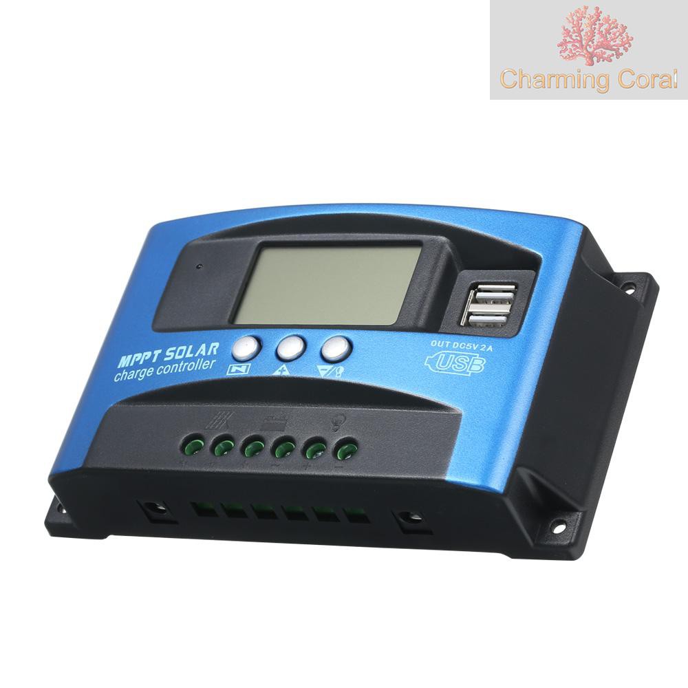 Điều Khiển Sạc Năng Lượng Mặt Trời 100a Mppt Thiết Kế Màn Hình Lcd