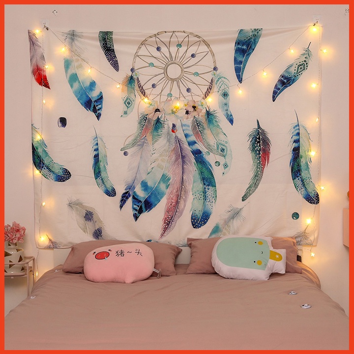 Tranh Vải Background Chụp Ảnh Treo Tường Họa Tiết DreamCatcher [ Tặng Kèm Móc Treo Tranh ]