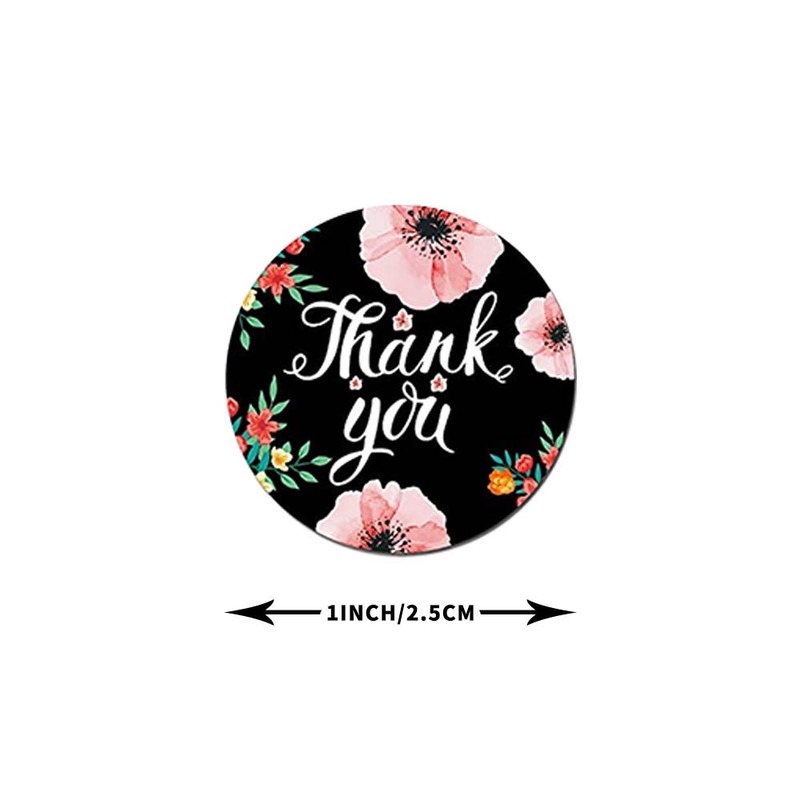 500pcs/roll Thank You Round Stickers Gift Bag Labels DIY Decoration Order Wedding Gifts