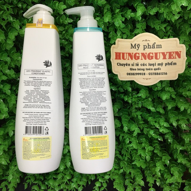 Cặp dầu gội xả LeoProsee 800ml chính hãng.