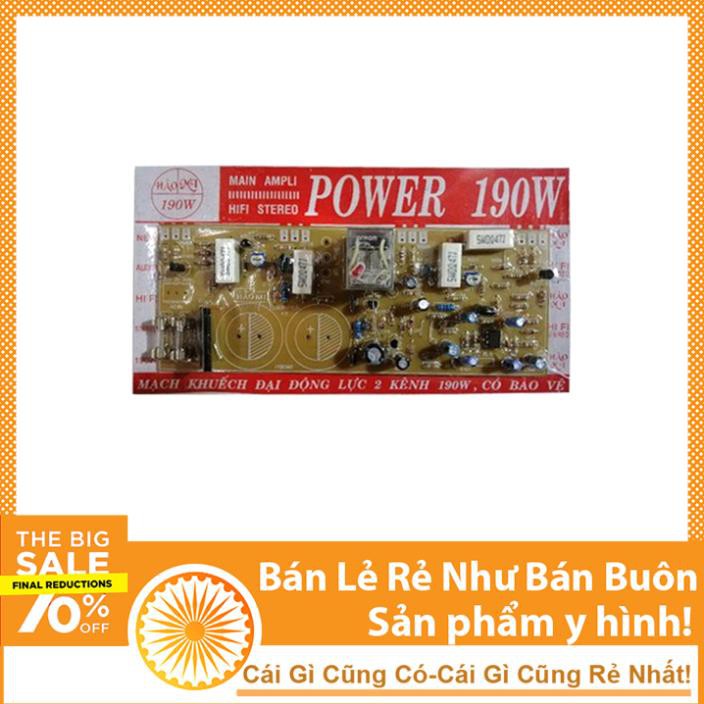 Mạch Công Suất Ampli 190W Có Rơ Le Bảo Vệ