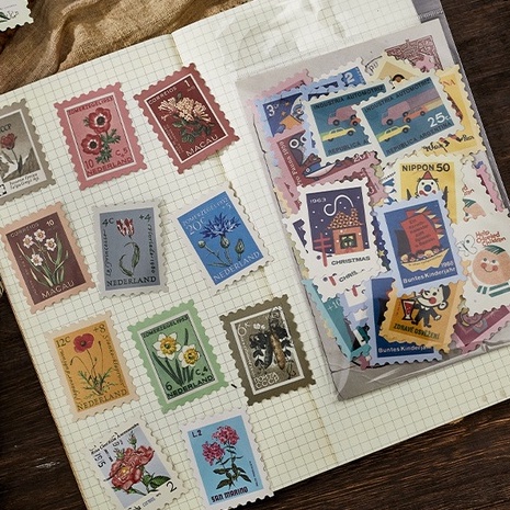 Túi 46 Miếng Dán Hình Bướm Phong Cách Cổ Điển Dùng Trang Trí Sổ Tay DIY