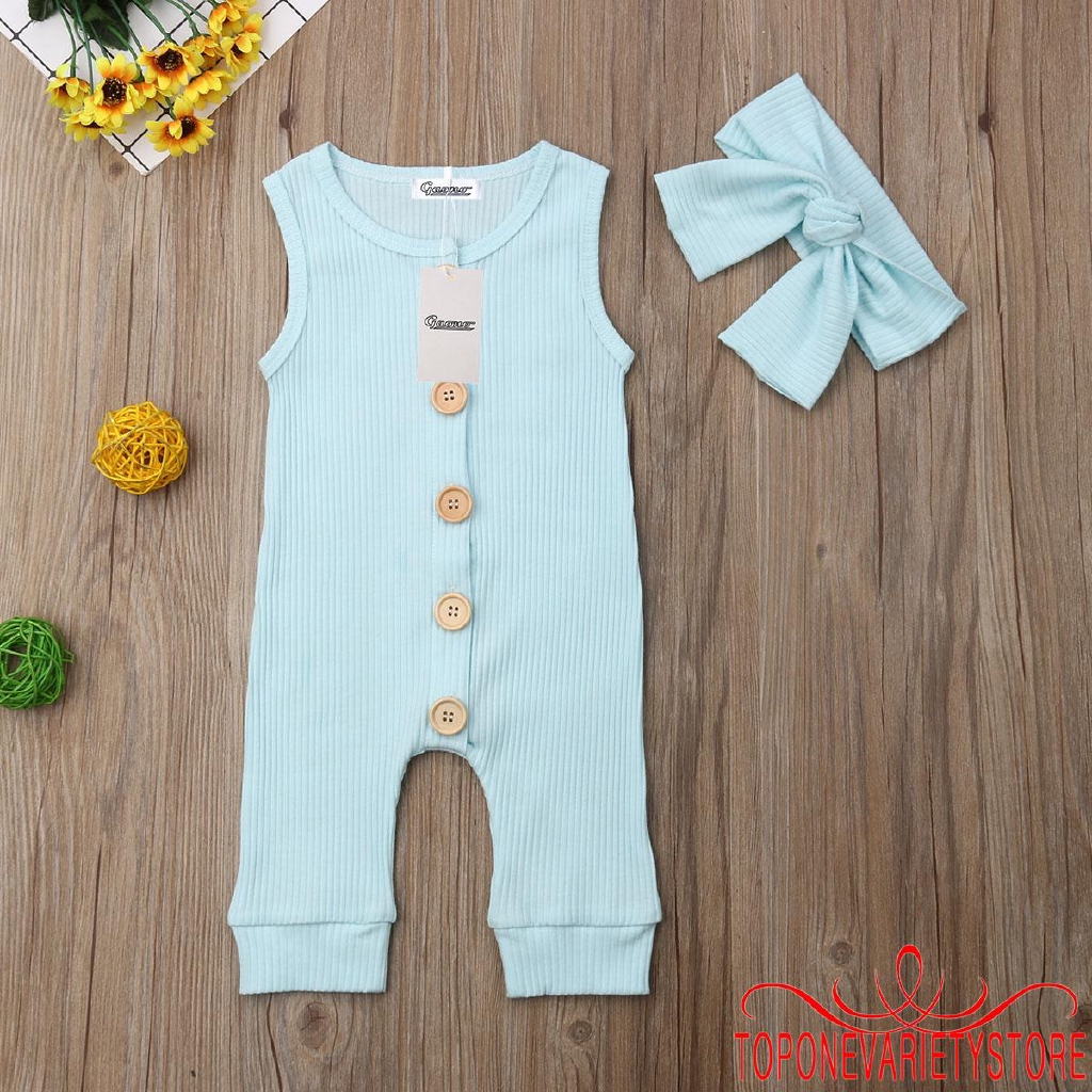 Bộ áo liền quần cotton dễ thương cho trẻ sơ sinh