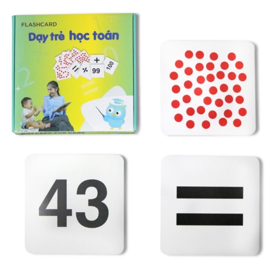 Flashcard Dạy Trẻ Học Toán Theo Phương Pháp Glenn Doman Cho Bé