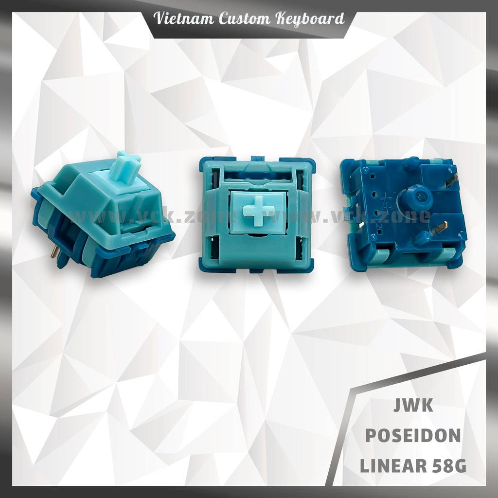 JWK Linear Switch Pre-Lubed | Thần Thoại Hy Lạp Poseidon | Qingsi Green Snake | Bingsu Red Bean | Foundry | VCK