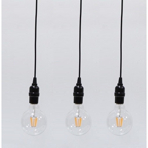 Bộ 3 dây đèn thả cổ điển Vintage bóng đèn tròn Edison G95 8W