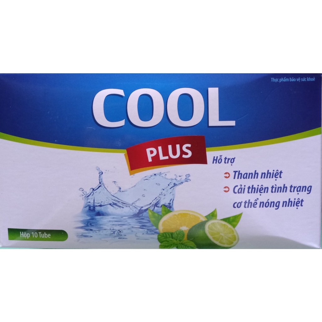 Viên C sủi Cool Plus, bù nước, thanh nhiệt 3g*10 viên/tuýp