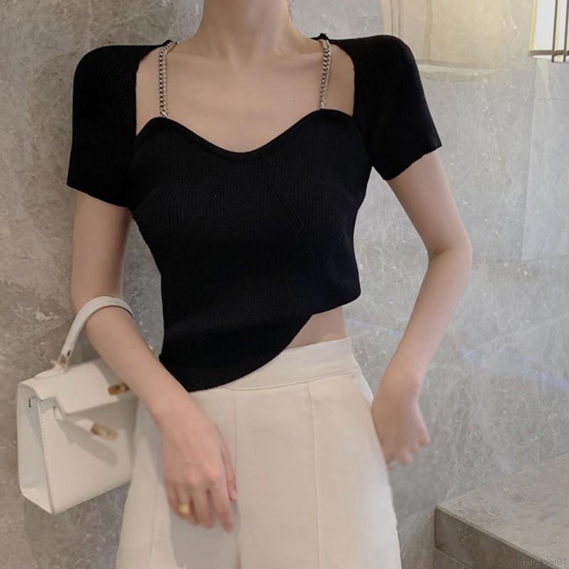 Áo Thun Nữ Ngắn Tay Cổ Tròn Thời Trang | BigBuy360 - bigbuy360.vn