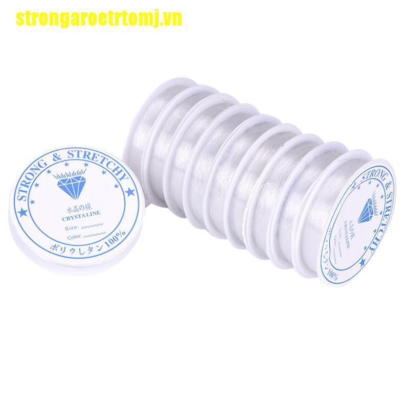 Set 10 Cuộn Dây Cước Xỏ Hạt Pha Lê Co Giãn Tiện Dụng