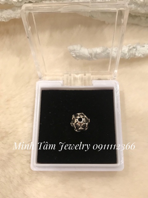 Charm nụ hoa sen bạc S925-Minh Tâm Jewelry