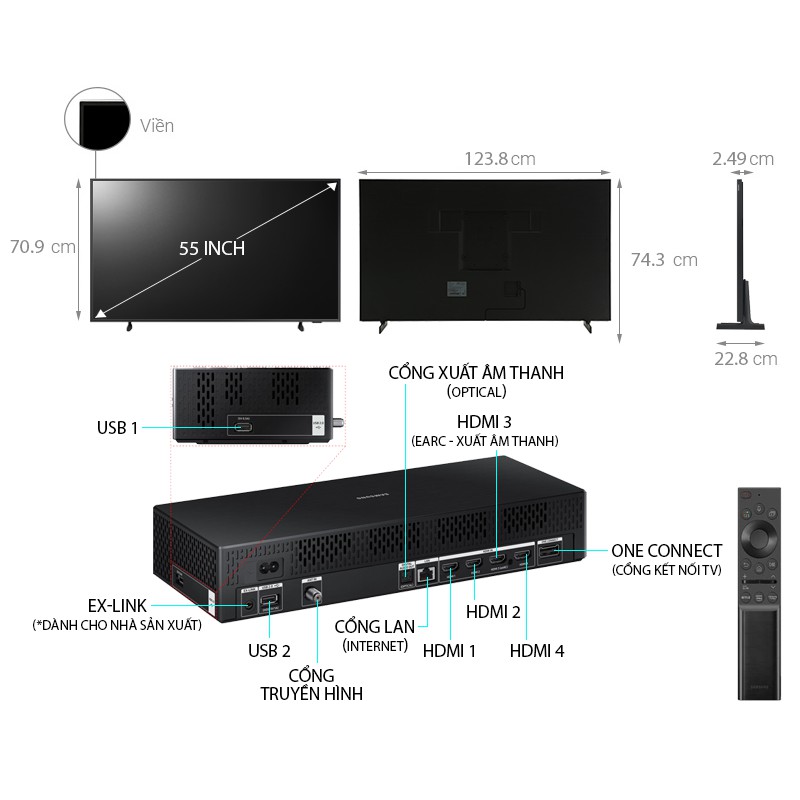 QLED Tivi Khung Tranh Samsung 4K 55 inch 55LS03A Mới 2021 | BigBuy360 - bigbuy360.vn