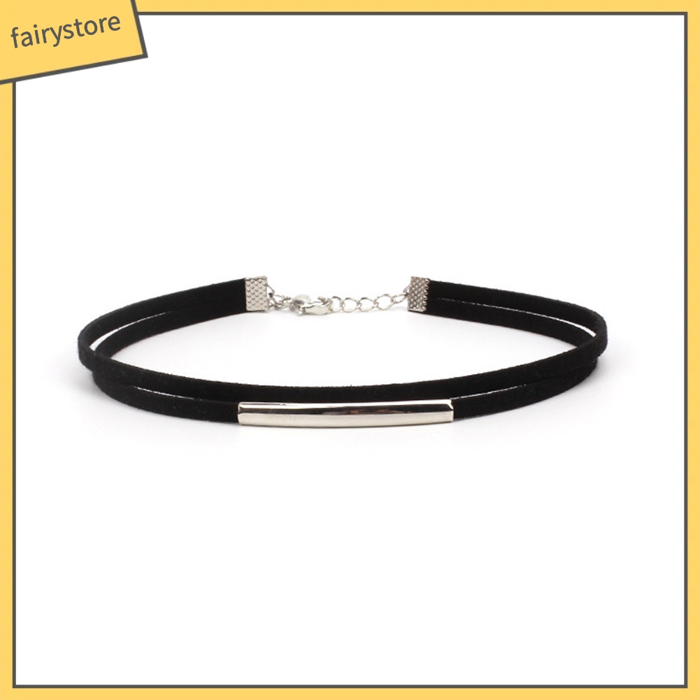Vòng Cổ Choker Hai Lớp Phong Cách Gothic