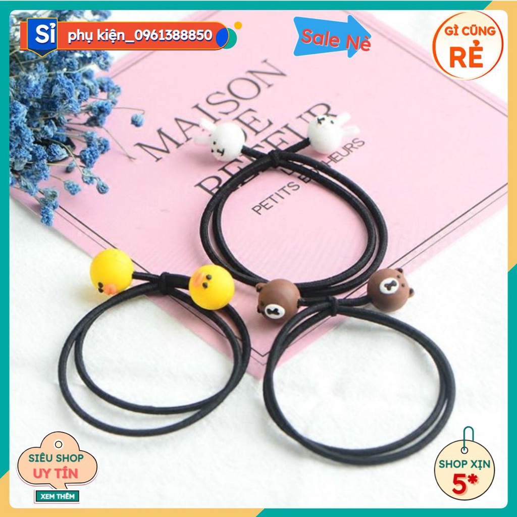 Dây buộc tóc brown, cony , vịt sally
