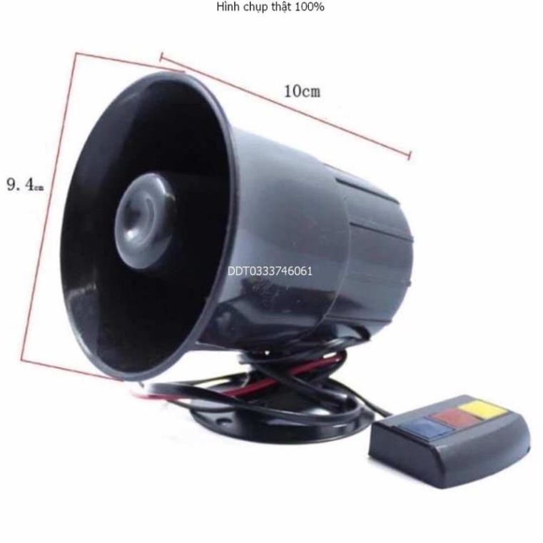 Còi hú 3 chế độ, còi xin vượt, còi cảnh sát lắp xe máy