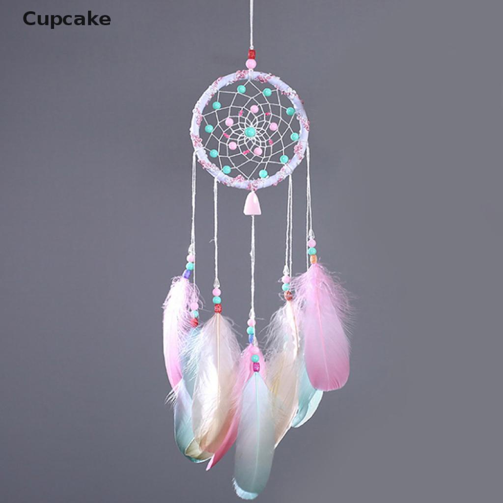 Dreamcatcher Phối Lông Vũ Nhiều Màu Sắc Dùng Trang Trí Phòng Ngủ