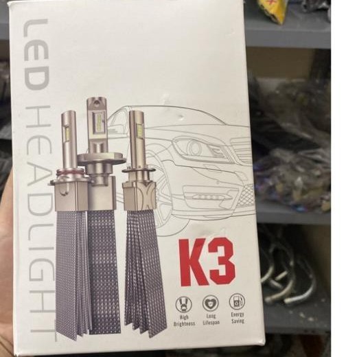 Đèn pha Led K3 cực sáng gắn oto xe máy chân H4, giá 1 bóng