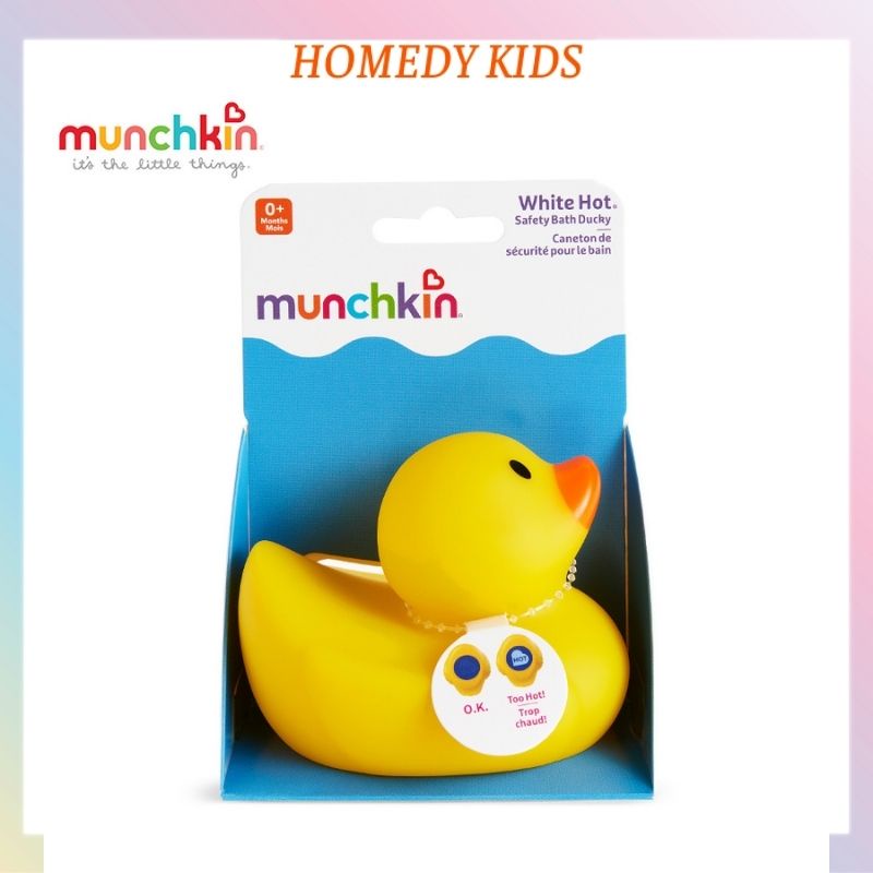 Vịt vàng báo nóng Munchkin cảm biến nóng thông minh nhiệt kế đo nước tắm đồ chơi cho bé MK01 Homedy Kids