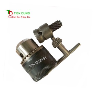 COMBO Đầu chuyển bulong1/2 sang đầu kẹp mũi khoan 13ly khóa tay