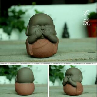 Bộ tượng tam không đất nung