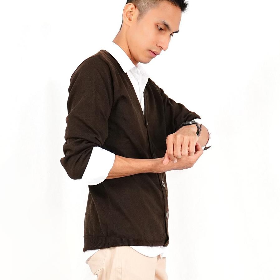 Áo Cardigan dệt kim cổ chữ V thời trang Hàn Quốc cho nam | BigBuy360 - bigbuy360.vn