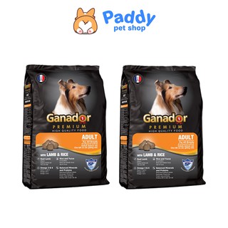 [Mã FMCG10K giảm 10K đơn 20K] [1.5kg] Ganador Adult Thức ăn hạt cho chó trưởng thành vị cừu & gạo