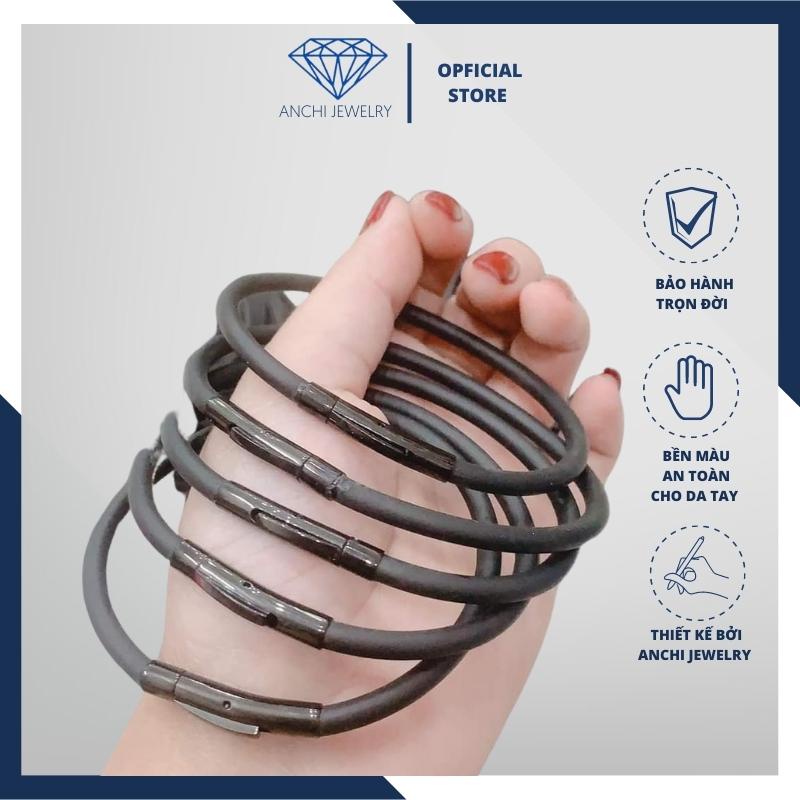 Vòng tay dây cao su đeo lu thống / charm phong thủy, Anchi jewelry