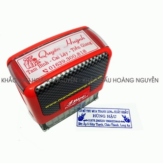 Khắc dấu 3-5 dòng nội dung dài (22x58mm)