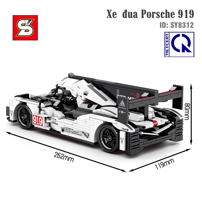 Bộ đồ chơi lắp ráp - lego lắp ghép đồ chơi mô hình Siêu xe Koenigsegg 919 chạy cót. Bảo hành 12 tháng toàn quốc
