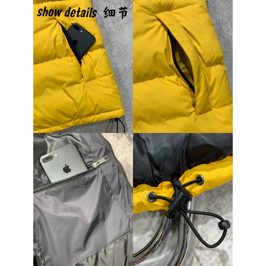 Áo khoác thể thao không tay cổ đứng từ 100% cotton dày dặn thời trang cho nam nữ