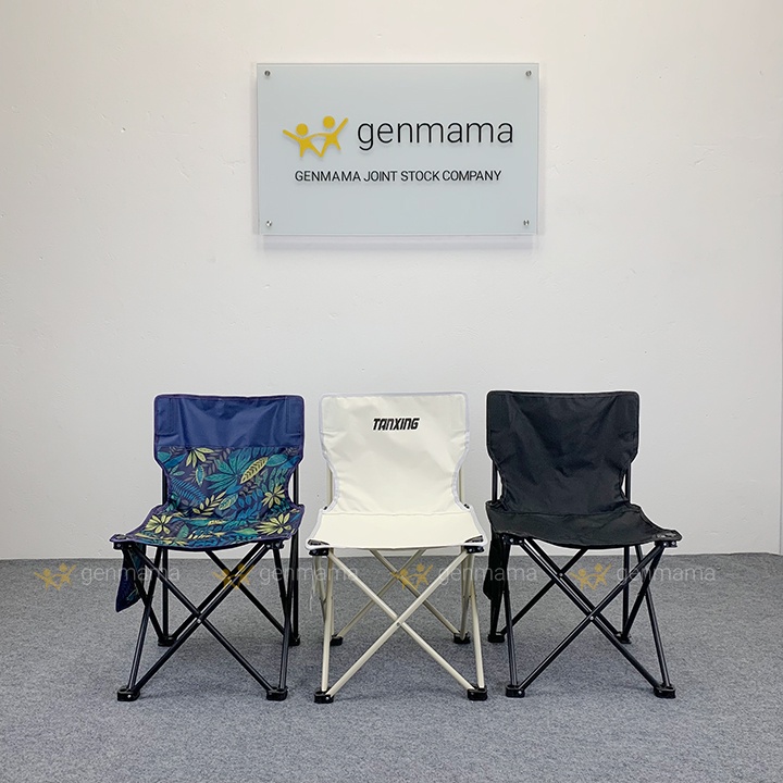 ghế dã ngoại du lịch gấp gọn GENMAMA tiện lợi , ghế xếp gọn câu cá picnic thư giãn decor cafe ngoài trời
