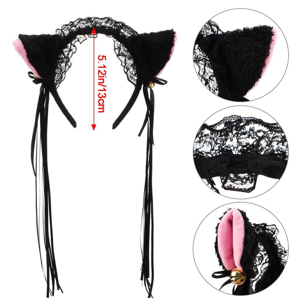 Băng Đô Cài Tóc Hình Tai Mèo Bằng Lông Nhung Dễ Thương Xinh Xắn