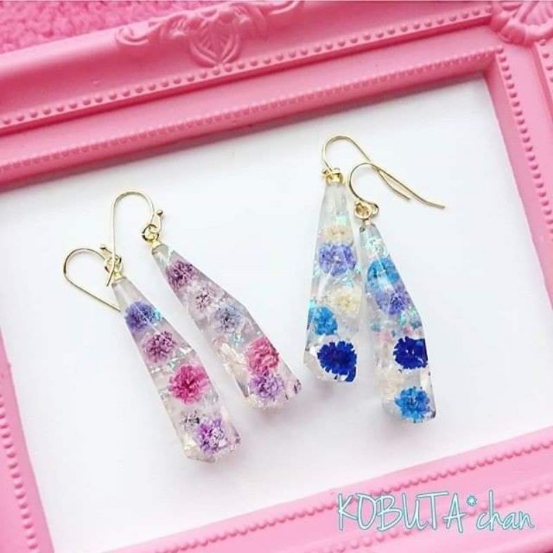 Set 4 khuôn làm tinh thể, kim cương, đá quý sáng tạo Resin, Jesmonite , nến handmade trong trang sức, trang trí...