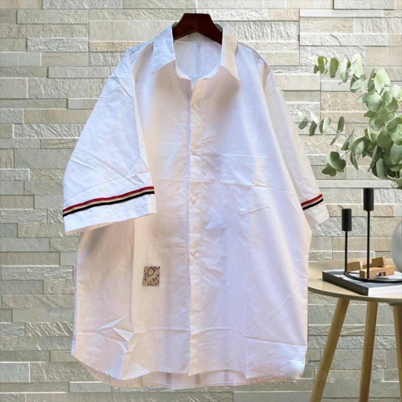 Áo Sơ Mi Viền Tay Quốc Dân, Áo Sơ Mi Tay Ngắn Hàn Quốc