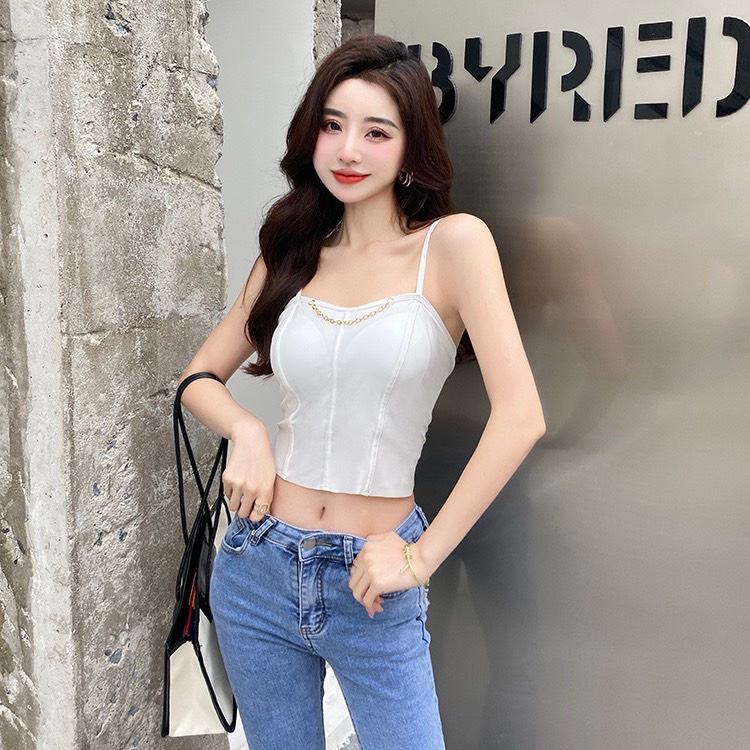 Áo Bra Nữ Dáng Croptop Phối Dây Thời Trang Trước Ngực Siêu Hot A.554