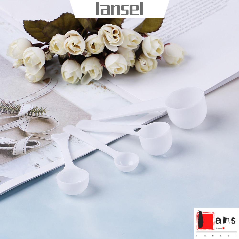 Set 10 muỗng nhựa 1/3/5/10g dùng để đo lường cà phê sữa bột tiện lợi