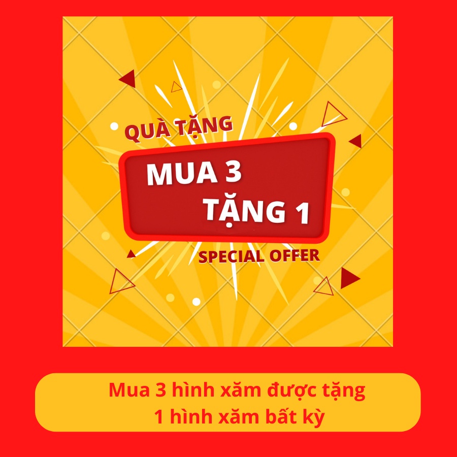 ANBE MAGIC TATTOO Hình xăm tạm thời giống thật 100% trong 10-15 ngày, chống nước và xà phòng