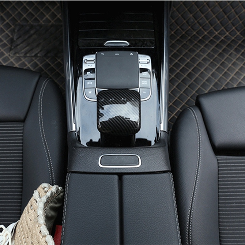 Vỏ Bọc Hộp Tỳ Tay Bằng Sợi Carbon Cho Mercedes Benz GLB B Class 2020