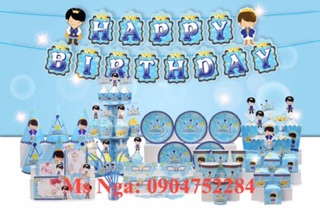Đồ trang trí sinh nhật bé(72 món)