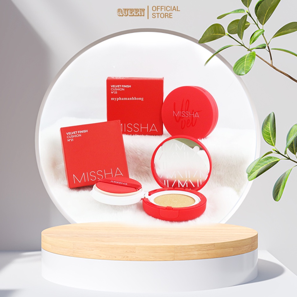 Phấn nước Missha Đỏ Che Khuyết Điểm Hoàn Hảo Chỉ số chống nắng SPF50+ PA+++