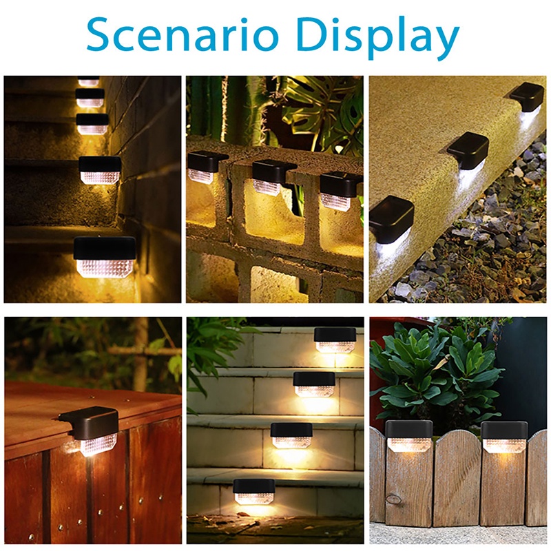 Đèn LED Năng Lượng Mặt Trời Chống Thấm Nước Gắn Cầu Thang/ Cầu Thang Chất Lượng Cao