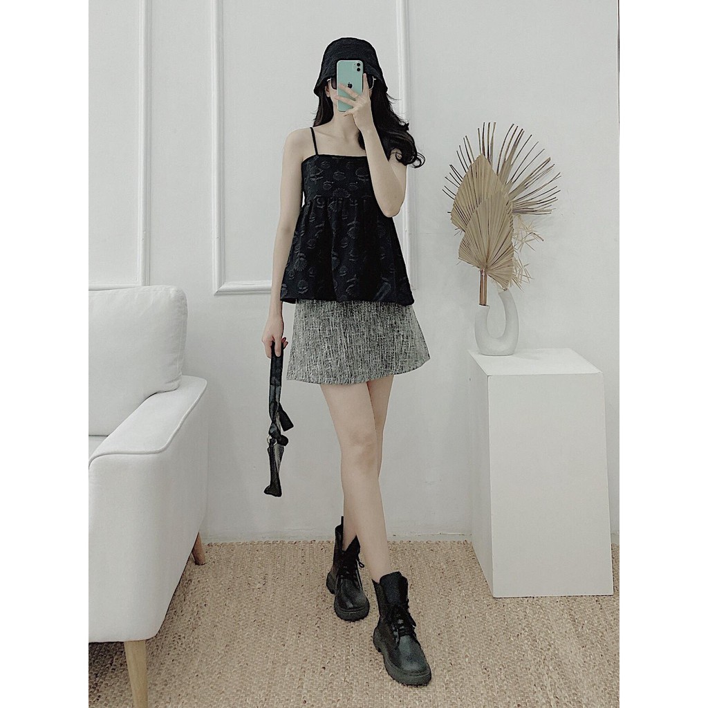 YU CHERRY | Váy tweed form chữ A A Skirt YV031