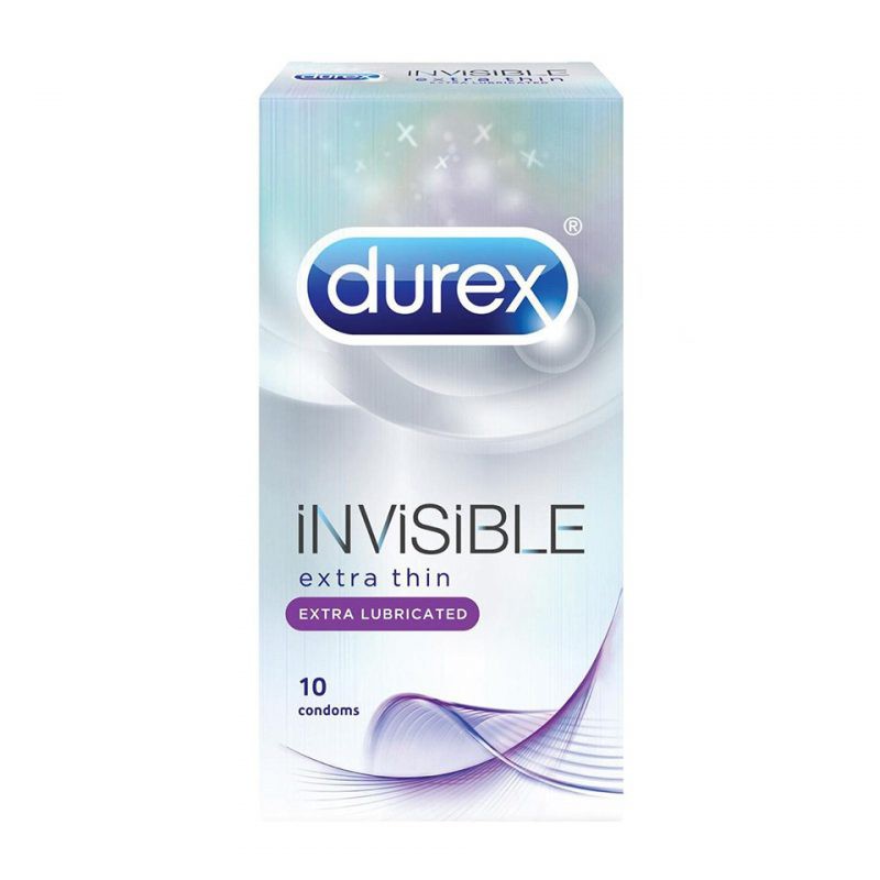 (CHÍNH HÃNG - CHE TÊN) Bao cao su Durex Invisible Extra Lubricant HỘP 10 CHIẾC