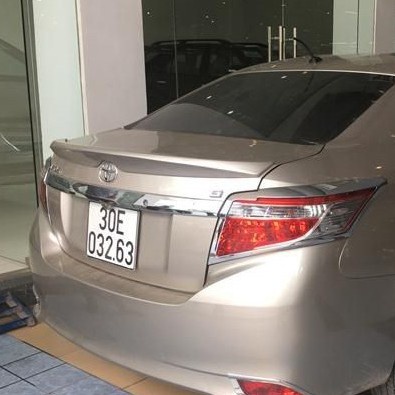 Đuôi gió liền cốp xe Toyota Vios 2014- 2015 2016 2017 Hàng siêu dày, bản mộc chưa sơn