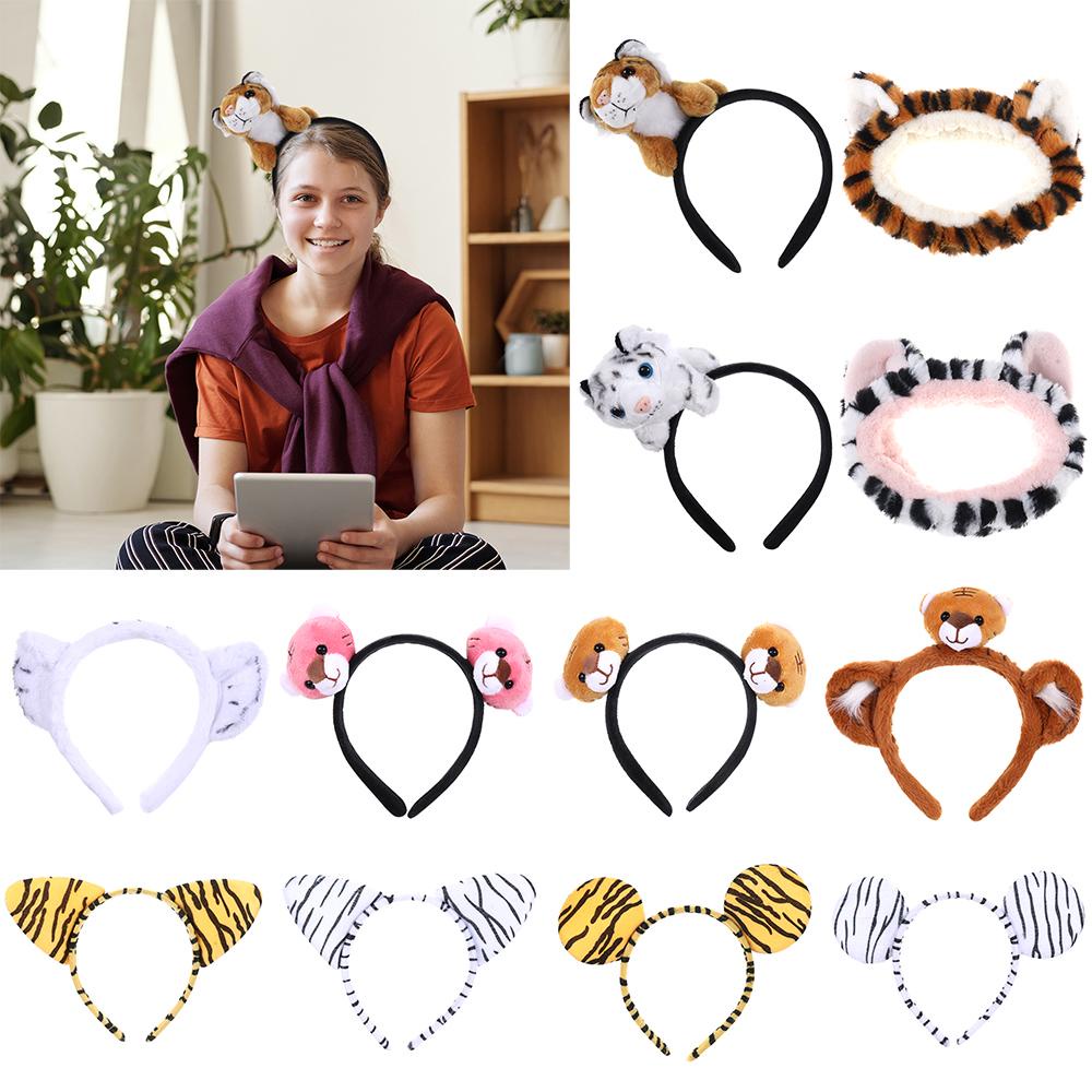 Băng Đô Cài Tóc Hình Tai Hổ Hóa Trang Dự Tiệc Cho Bé Và Người Lớn