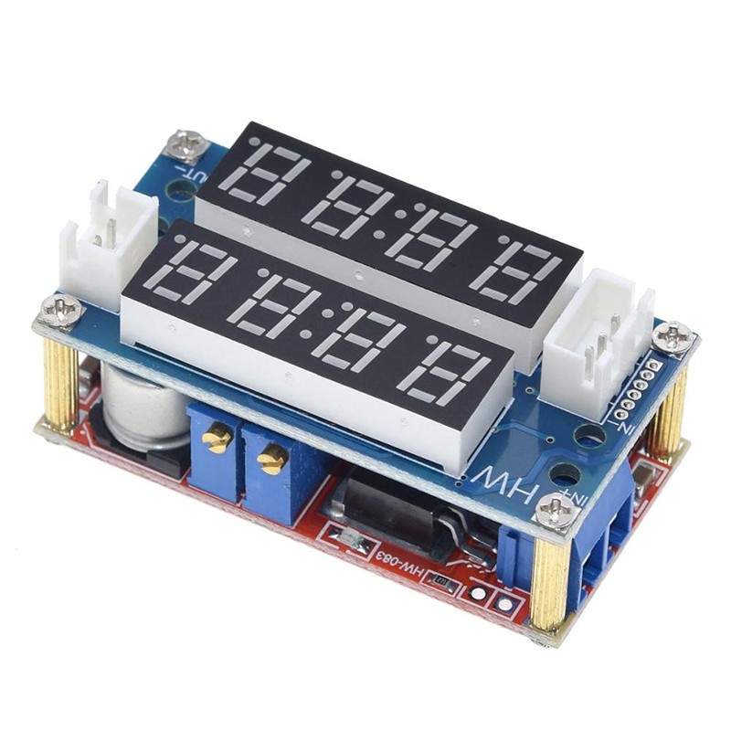 CC/CV Step Down 5A Adjustable Power Module LED Driver with Voltmeter Ammeter Buck Battery Charging Module