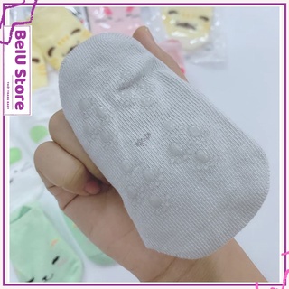 Tất  trẻ em chống trơn trượt BeIU chất liệu cotton co giãn tốt mẫu, màu ngẫu nhiên size S/M - B18