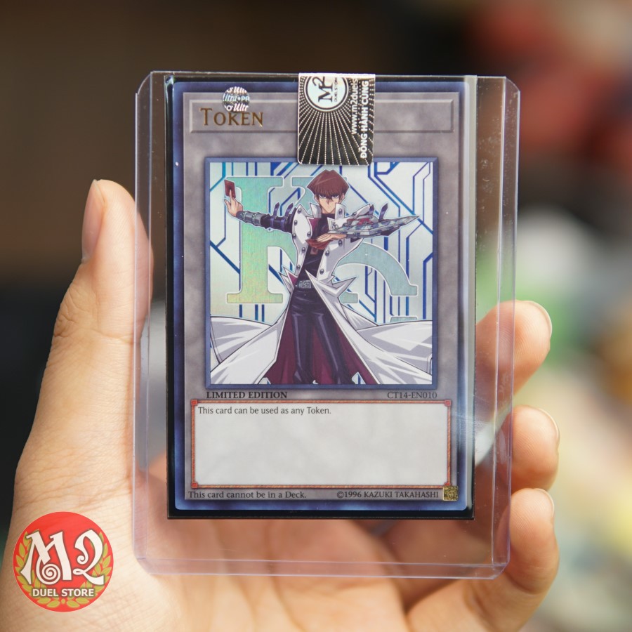 Thẻ bài Yugioh token Kaiba Seto độ hiếm Ultra Rare CT14-EN010 -  Bảo quản M2SCCQ-LITE